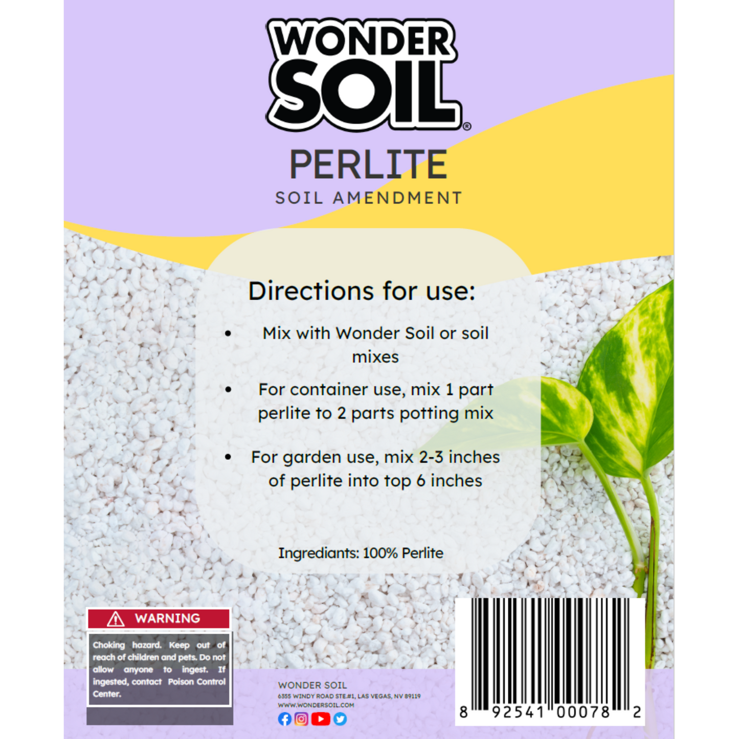 Wonder Soil® Perlite – Premium Soil Amendment