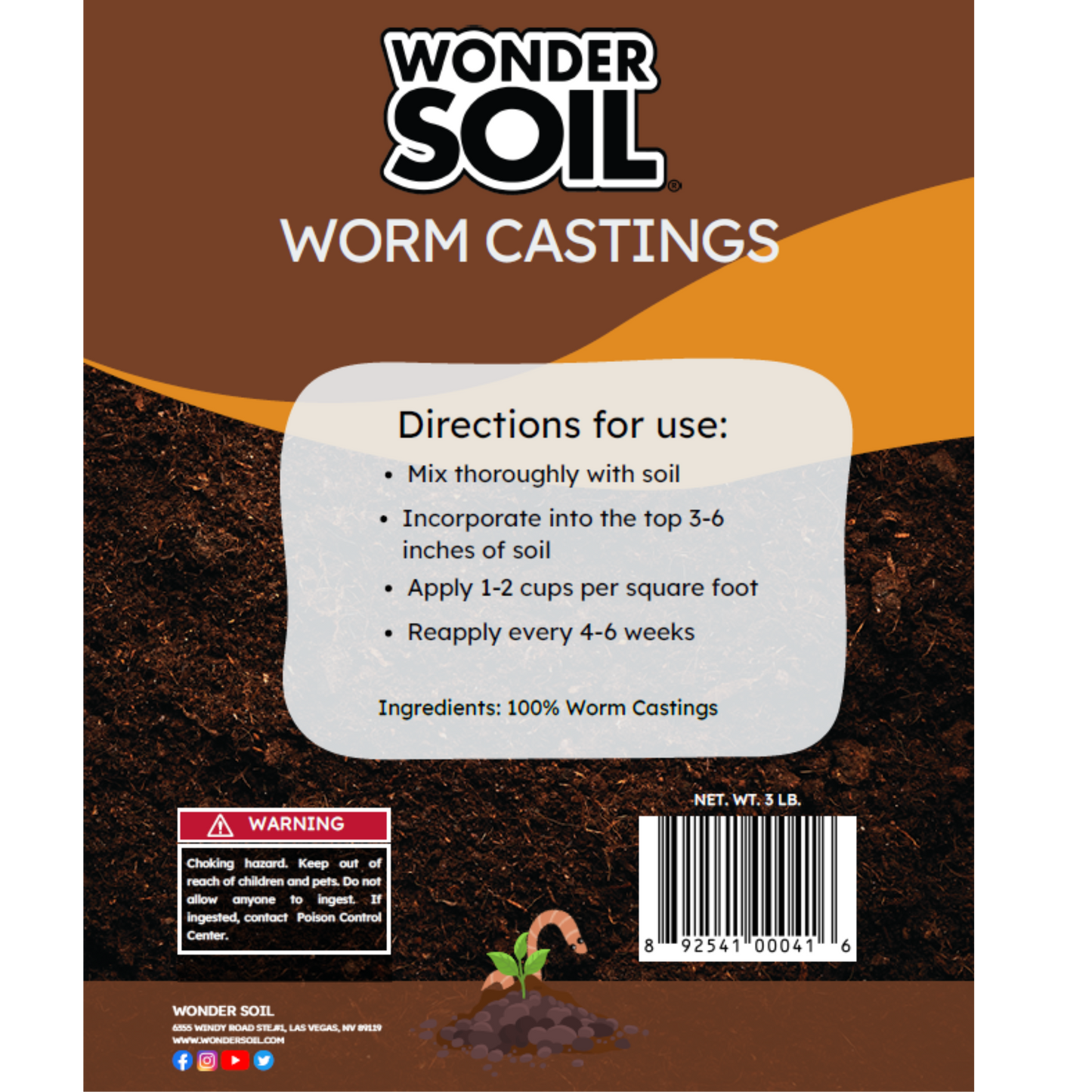 Wonder Soil® Worm Castings