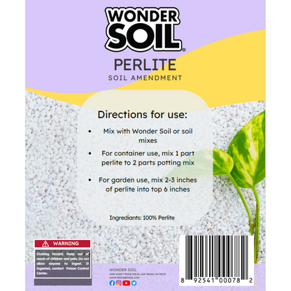 Wonder Soil® Perlite – Premium Soil Amendment