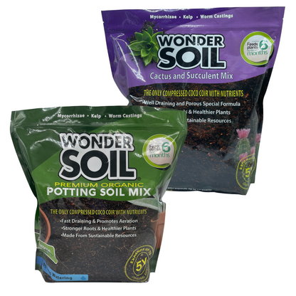 cactus mix vs potting soil Cactus & Succulent Mix & Premium Organic Potting Soil Combo – Wonder Soil