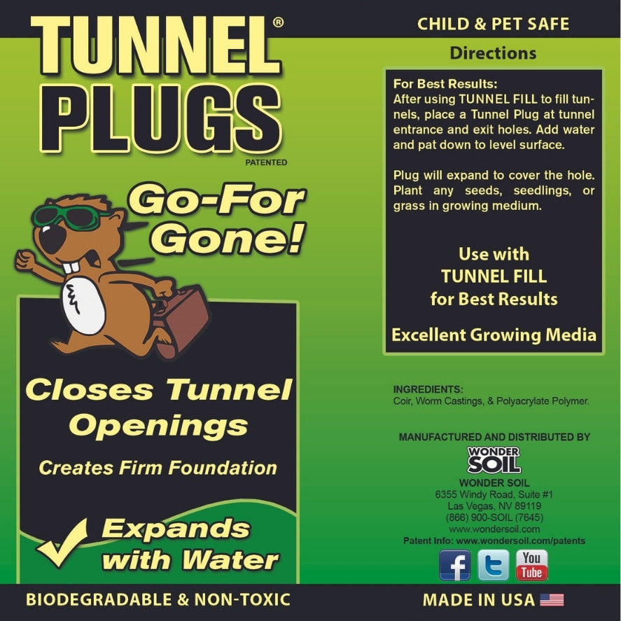 Tunnel Fill and Tunnel Plug Combo Wonder Soil