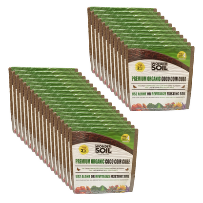 28- Pack Organic Coco Coir Cube With Nutrients - Up to 70 cu ft